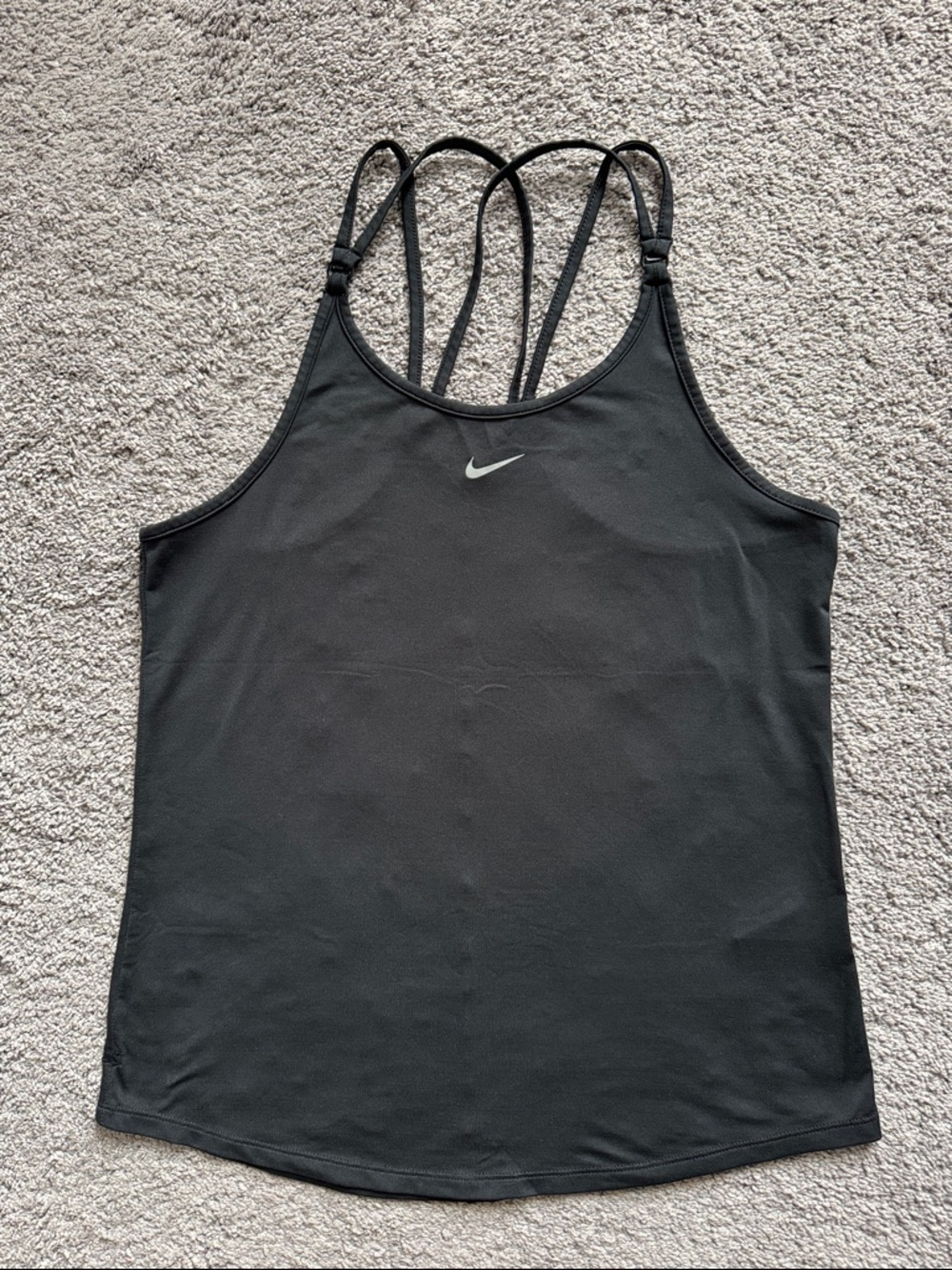 Women's Nike Dri-FIT One Luxe Slim Fit Strappy Tank Top Black Size M - Picture 5 of 15